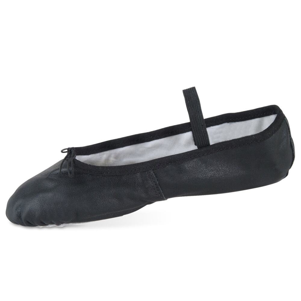Dance Ballet  Shoes DanzNMotion 331 Black 13M Little Kid Full Sole Leather